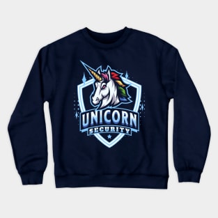 Unicorn Security Birthday Halloween Bodyguard Crewneck Sweatshirt